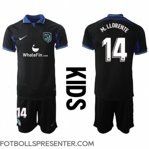 Atletico Madrid Marcos Llorente #14 Bortatröja Barn 2022-23 Kortärmad (+ korta byxor)